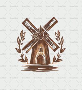 Rustikale Windmühle